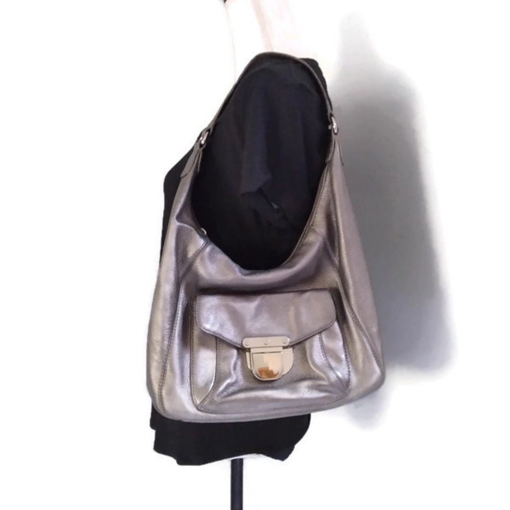 Michael Kors Leather Hobo Shoulder Bag - Picture 2 of 10